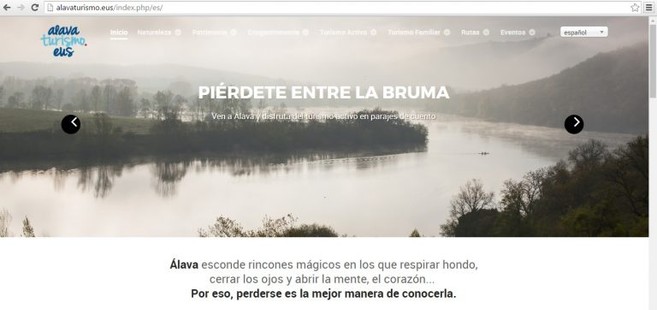 Web de Álava Turismo